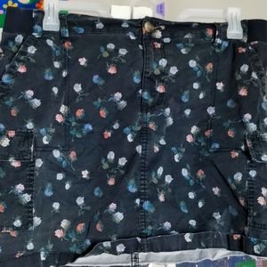 Navy blue skirt with attached shorts